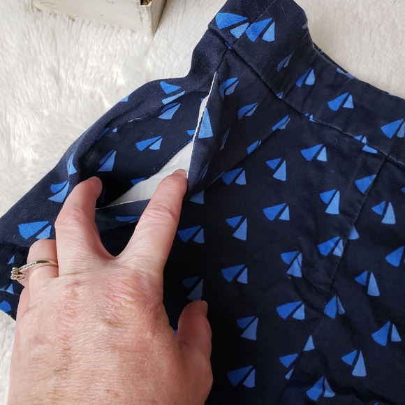 🚨NEW J Crew Blue Abstract Sailboat Chino Shorts - Picture 6 of 9